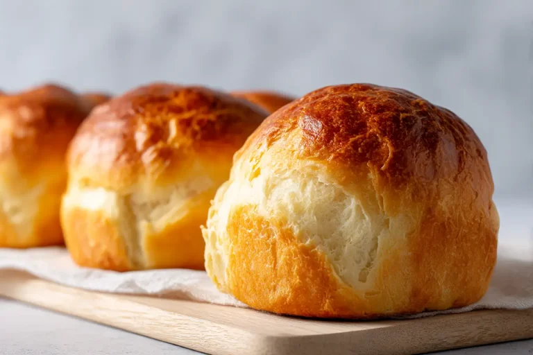 Leckere Aufbackbrötchen aus der Heißluftfritteuse, knusprig und goldbraun.
