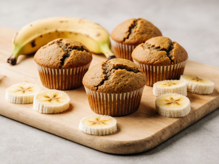Leckere Bananenmuffins aus dem Airfryer, perfekt für jeden Snack-Moment.