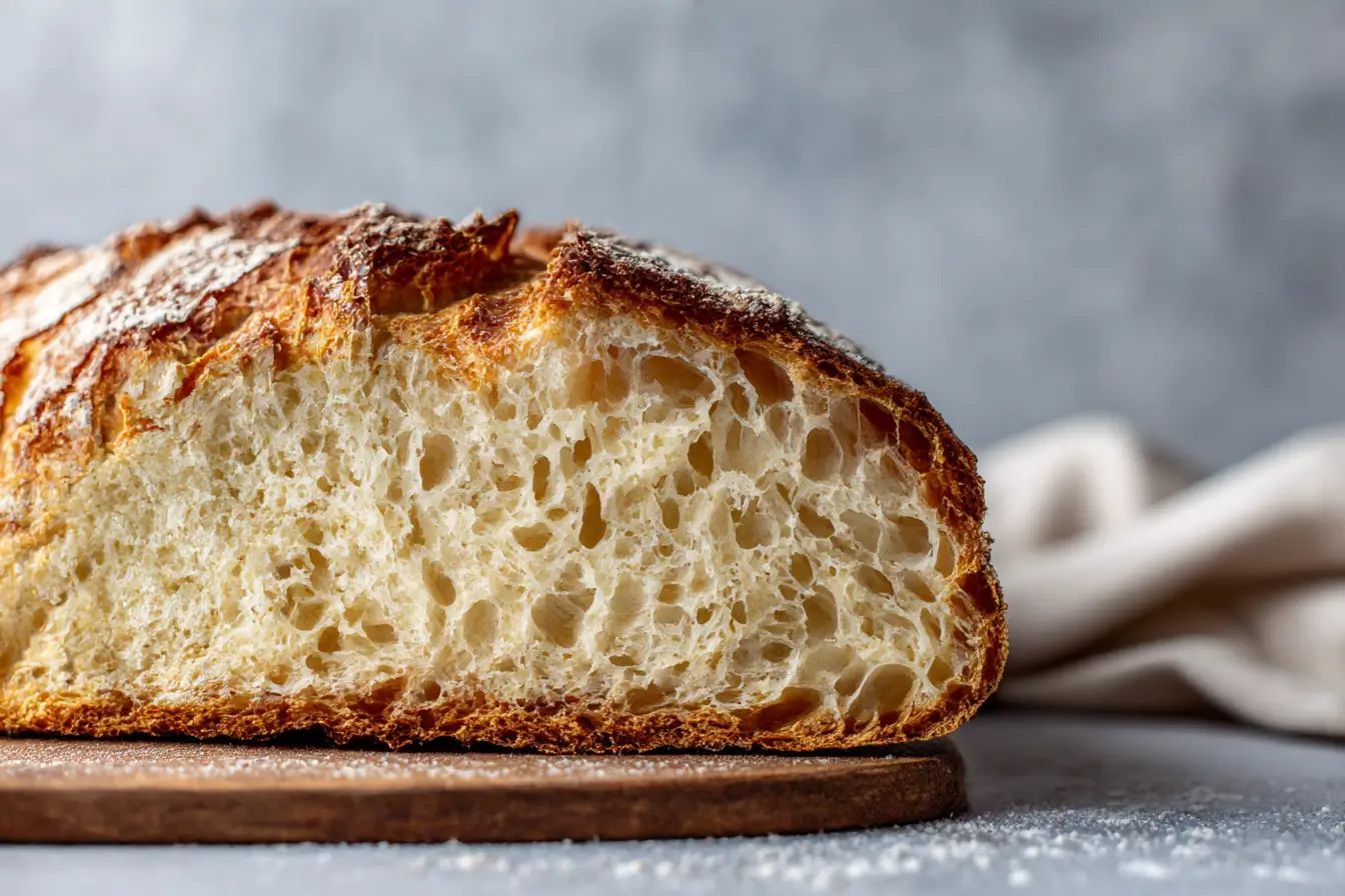 Köstliches Bauernbrot, perfekt zubereitet in der Heißluftfritteuse mit knuspriger Kruste.