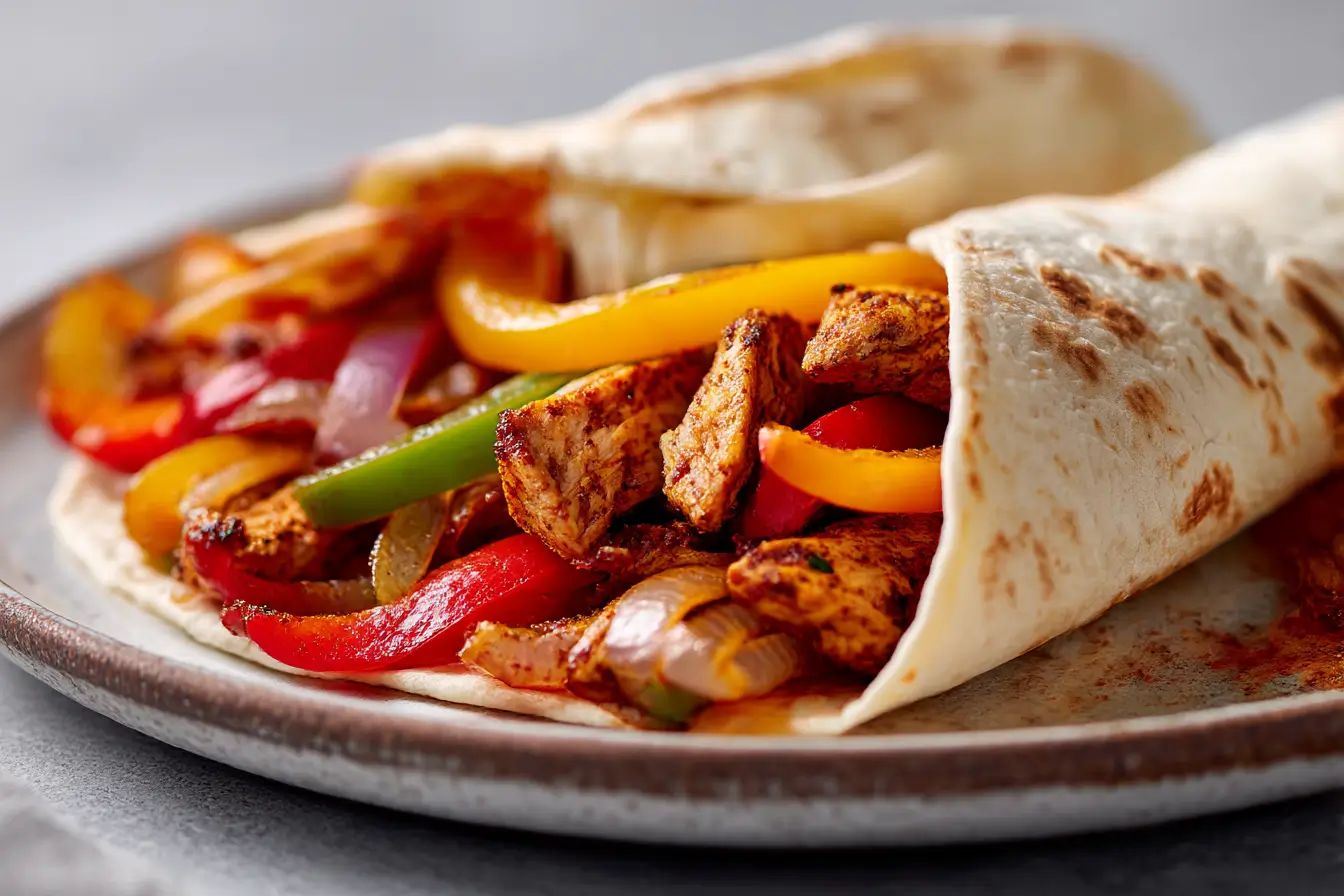 Leckere Chicken Fajita im Airfryer, schnell zubereitet für ein köstliches Abendessen.
