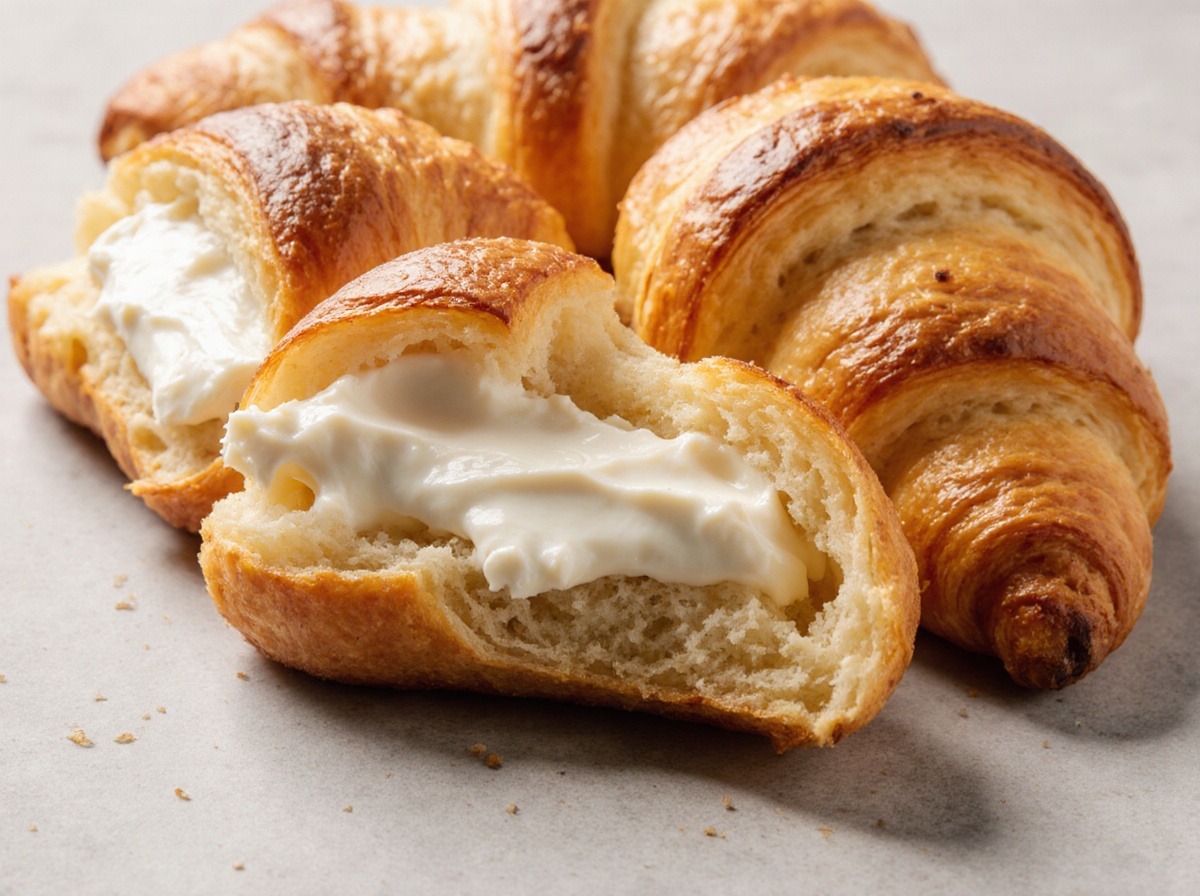 Leckere Frischkäsehörnchen aus der Heißluftfritteuse mit knusprigem Teig und cremiger Füllung.