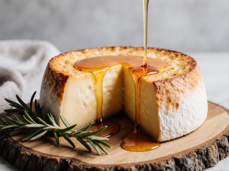 Köstlicher gebackener Camembert aus der Heißluftfritteuse, perfekt für einen herzhaften Snack.