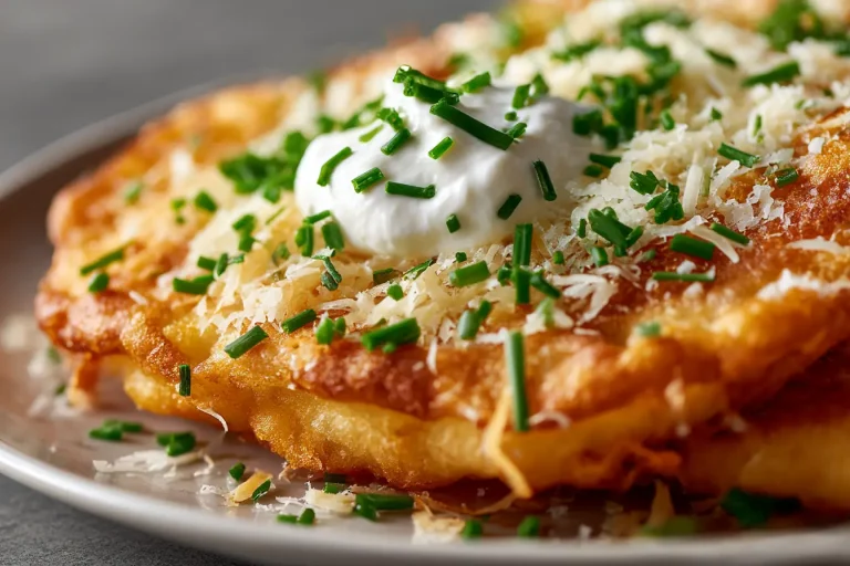 Leckere Langos aus der Heißluftfritteuse, goldbraun und knusprig, perfekt für jeden Snack.