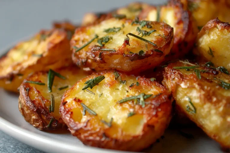 Leckere Rosmarinkartoffeln aus der Heißluftfritteuse, perfekt knusprig und aromatisch.
