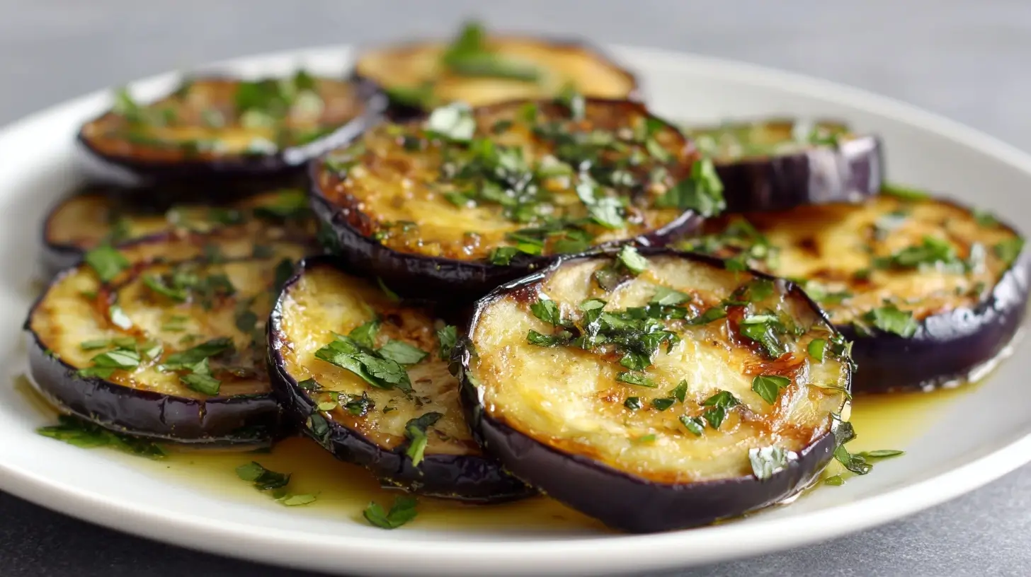 Leckere Aubergine aus der Heißluftfritteuse für gesundes und schmackhaftes Essen.