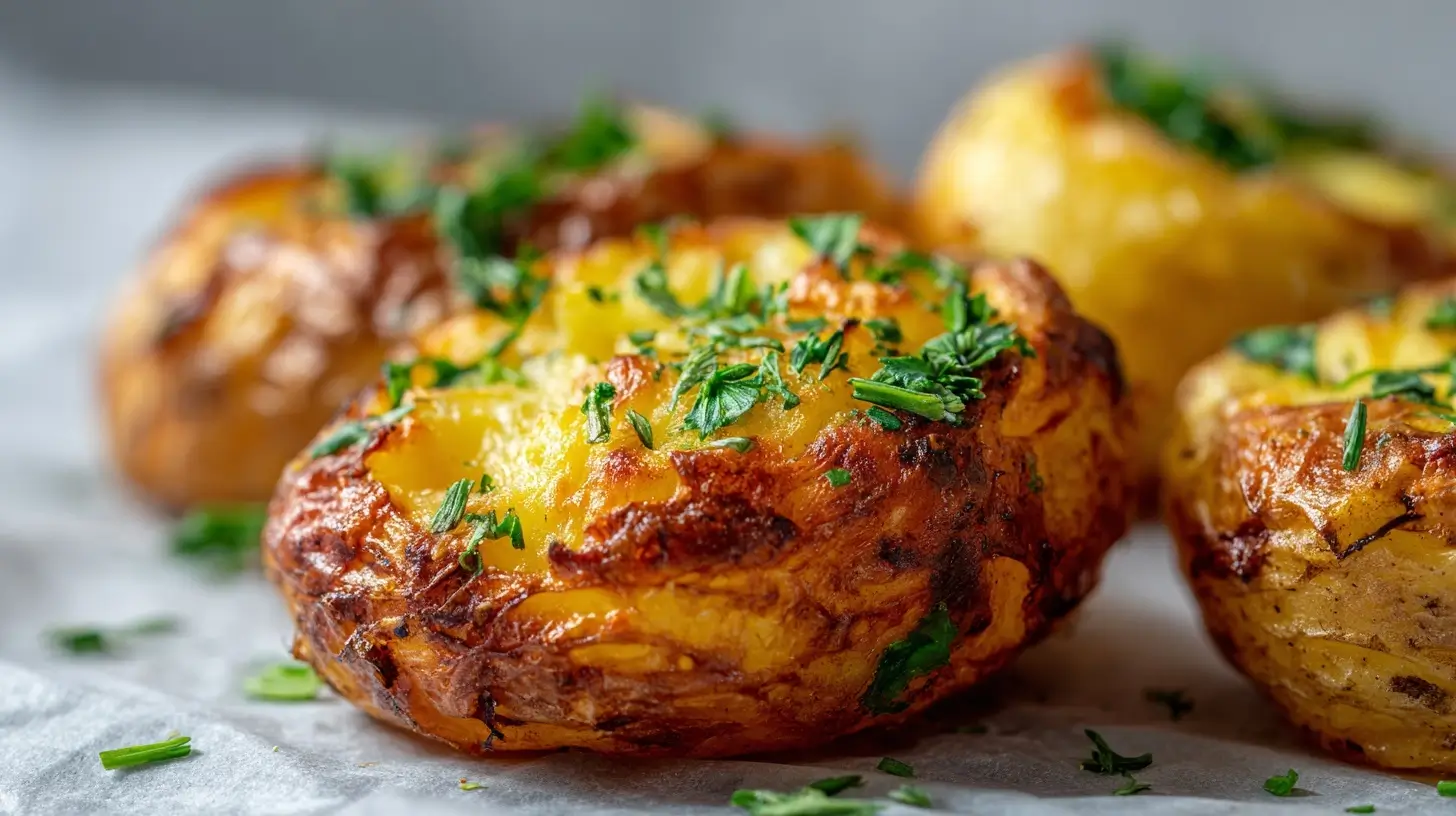 Leckere Backkartoffeln aus der Heißluftfritteuse, knusprig und aromatisch.