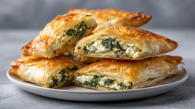 Leckere Börek im Airfryer, knusprig und perfekt gebräunt.