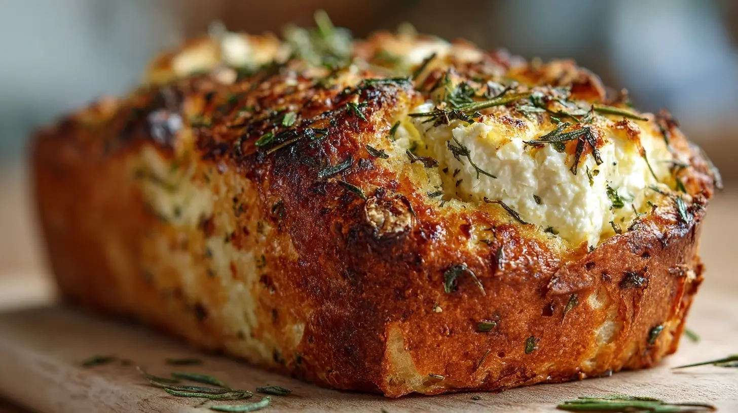 Leckeres Fetabrot in der Heißluftfritteuse, perfekt knusprig und saftig.