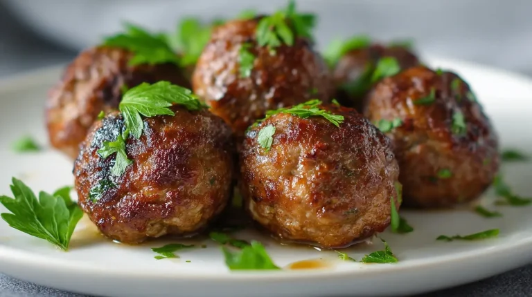 Saftige Frikadellen aus der Heißluftfritteuse für ein gesundes Essen.