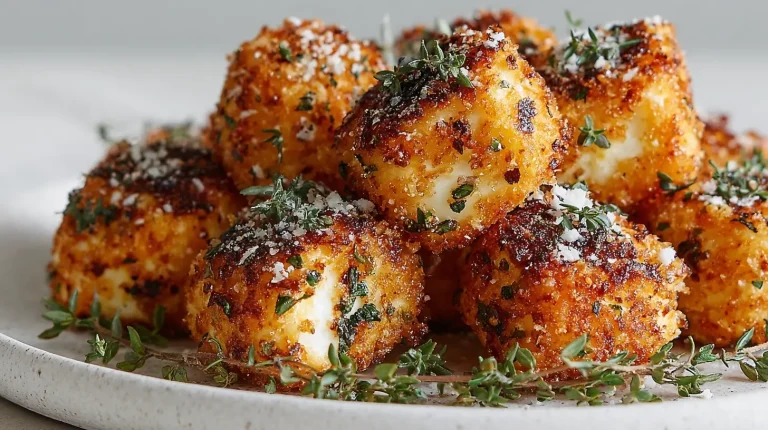 Köstliche Feta-Häppchen aus dem Airfryer, perfekt für den nächsten Snack.