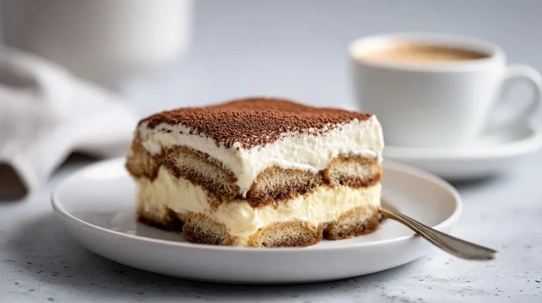 Leckeres Tiramisu, perfekt zubereitet im Airfryer für ein schnelles Dessert.