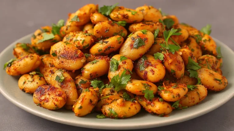 Leckere weiße Bohnen zubereitet in der Heißluftfritteuse für eine gesunde Mahlzeit.