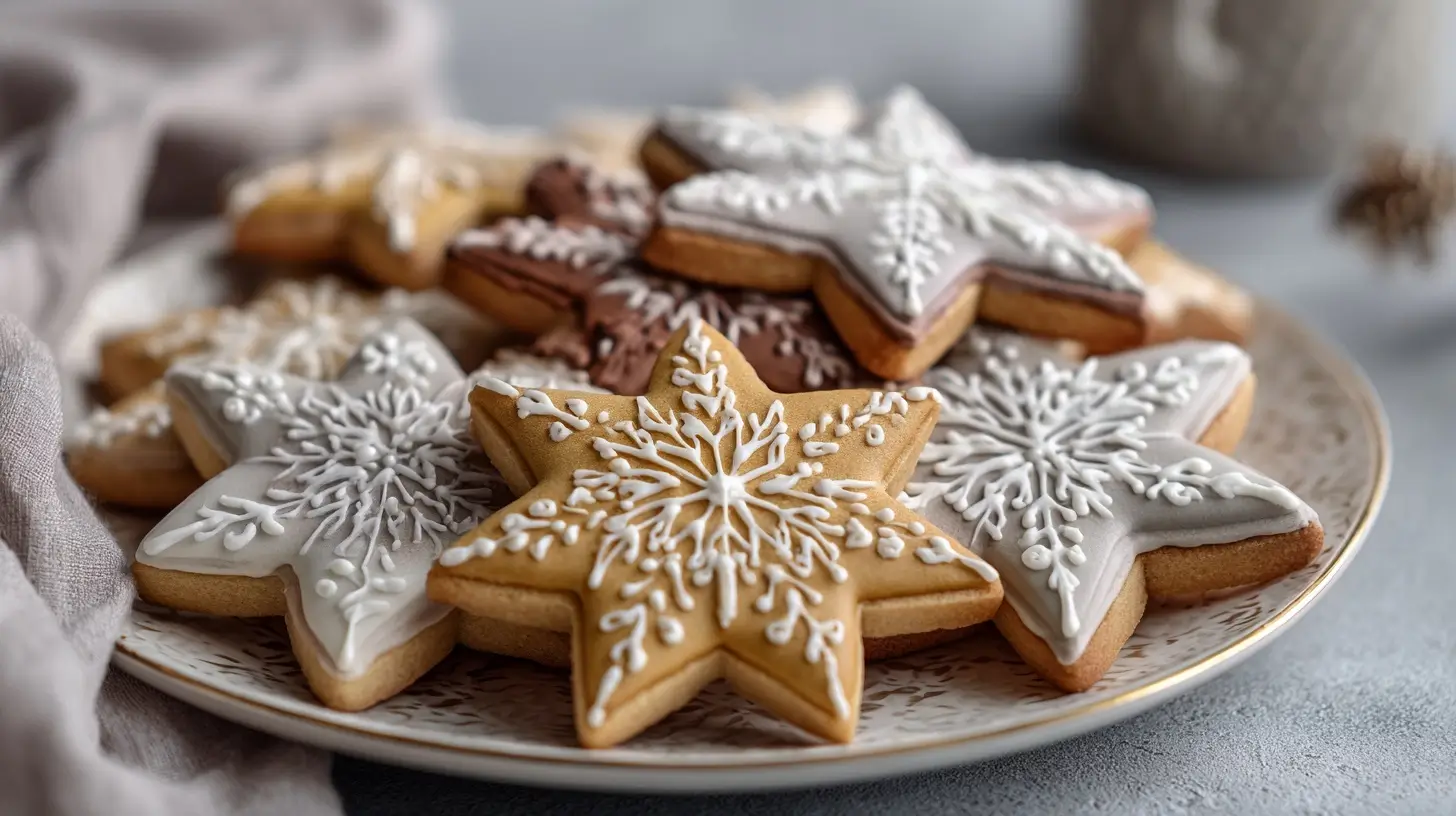 Luftig-zarte Zimtsterne, perfekt gebacken im Airfryer für die Weihnachtszeit.