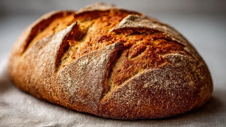 Leckeres Dinkelbrot, frisch zubereitet im Airfryer, ideal für eine gesunde Ernährung.