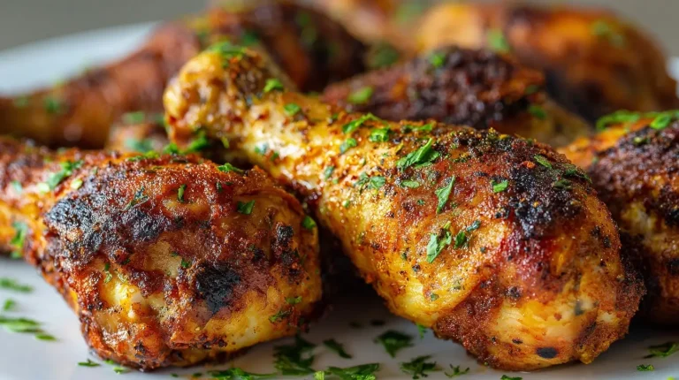 Saftige Hähnchenunterkeulen, die perfekt im Airfryer zubereitet werden.