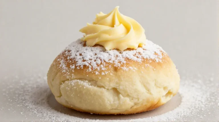 Leckere Germknödel, die im Airfryer zubereitet wurden, mit köstlicher Füllung.