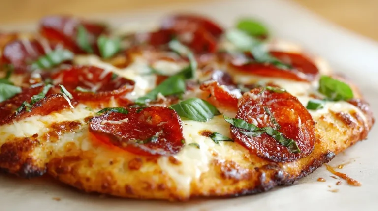 Köstlicher pizzateig aus dem Airfryer, knusprig und perfekt für jede Pizza.