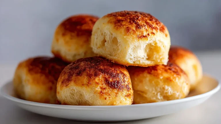 Leckere schnelle Brötchen im Airfryer ohne Hefe, perfekt für ein schnelles Frühstück.