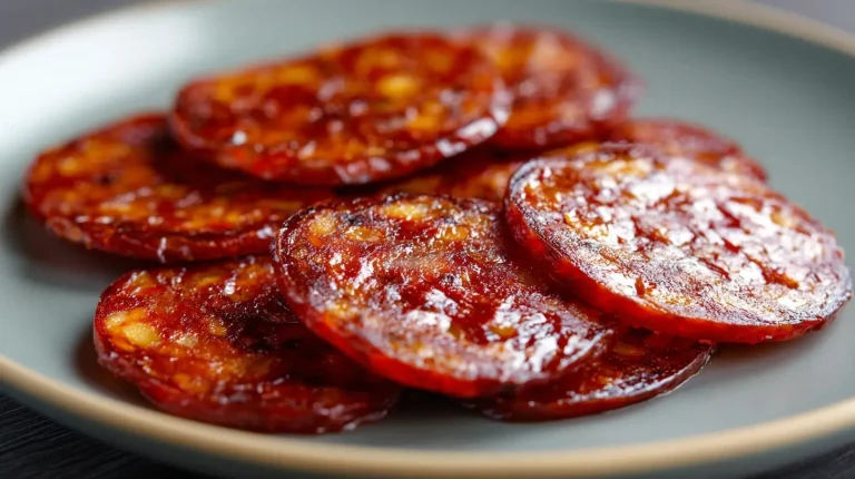 Leckere Sucuk-Wurst perfekt zubereitet im Airfryer für ein knuspriges Erlebnis.