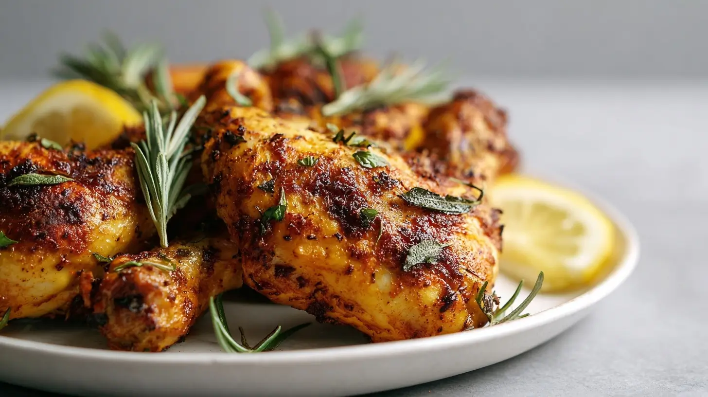 Leckerer pollo fino, perfekt zubereitet im Airfryer für eine schnelle und gesunde Mahlzeit.