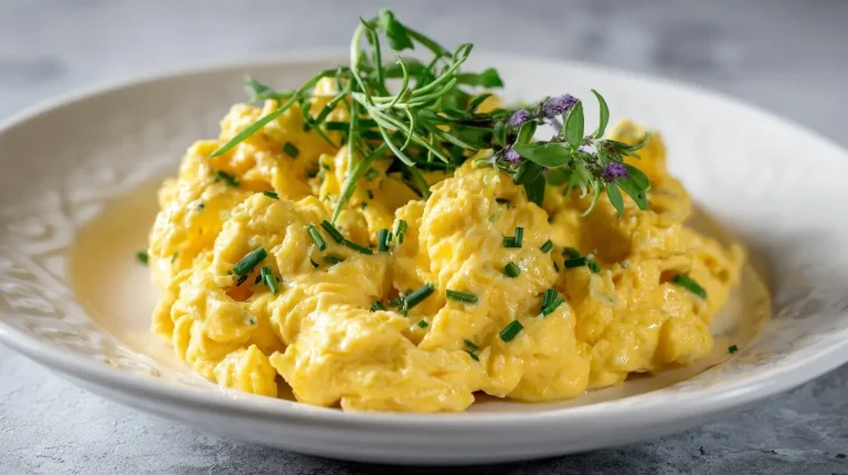 Leckeres Rührei, perfekt zubereitet im Airfryer für ein schnelles Frühstück.