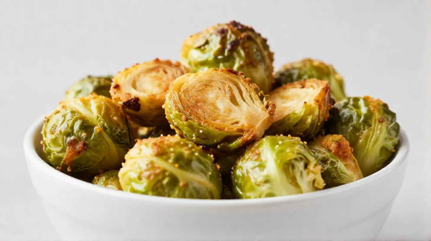 Köstliche Rosenkohl im Airfryer, perfekt knusprig und aromatisch zubereitet.