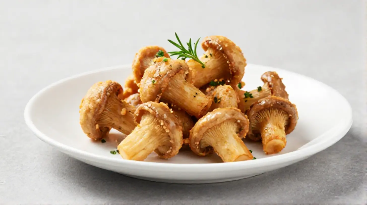 Leckere Champignons aus der Airfryer, perfekt gebraten und aromatisch.