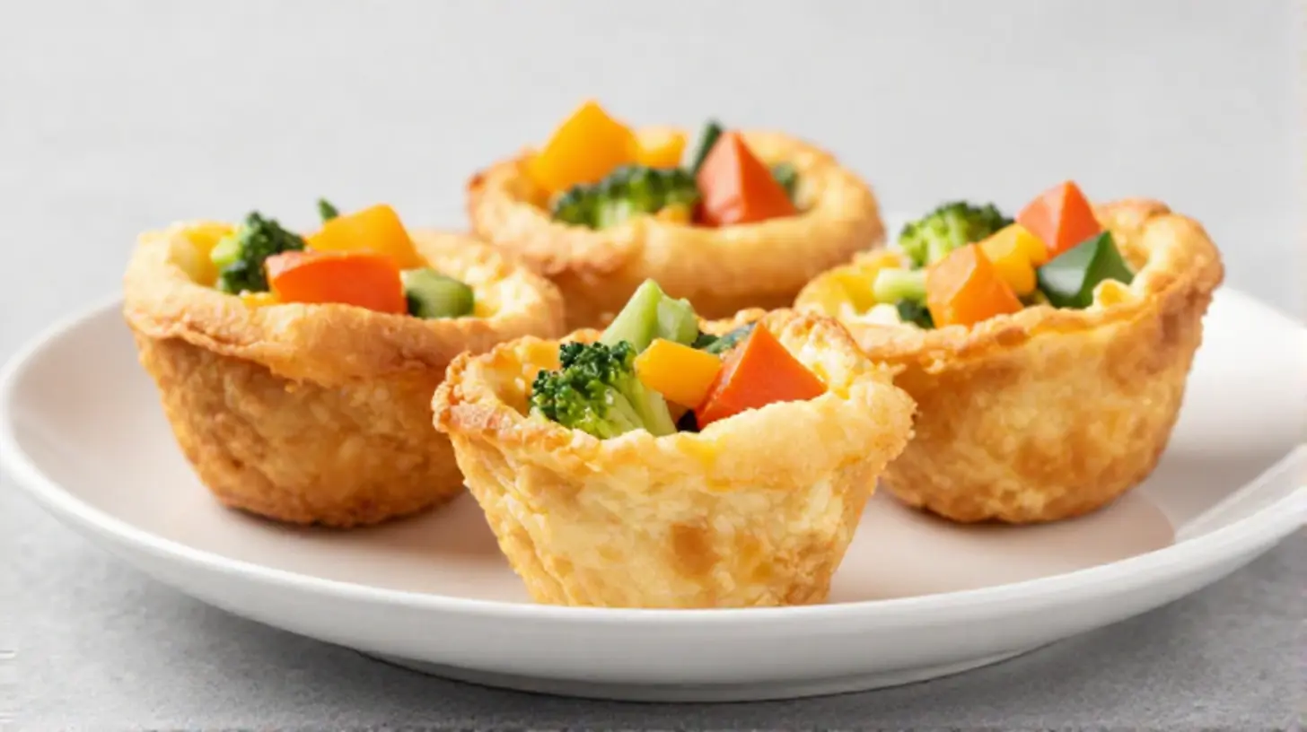 Leckere Eiermuffins aus dem Airfryer für ein gesundes Frühstück.