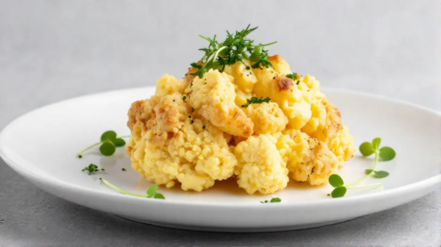 Leckerer Eierstich aus dem Airfryer mit perfekter Konsistenz und frischen Kräutern.