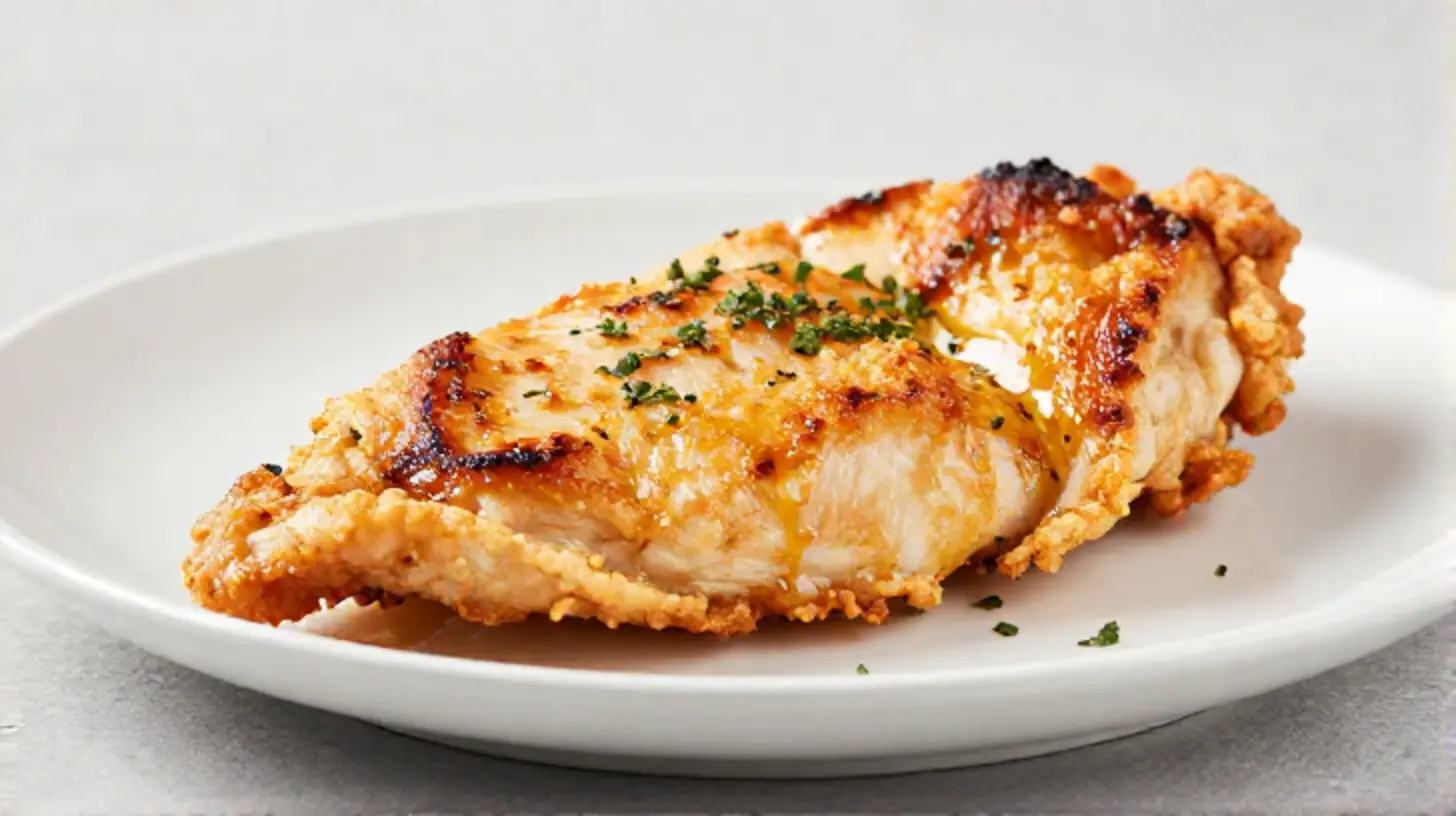 Saftiges Hähnchenbrustfilet aus dem Airfryer mit perfekter Kruste und zartem Fleisch.