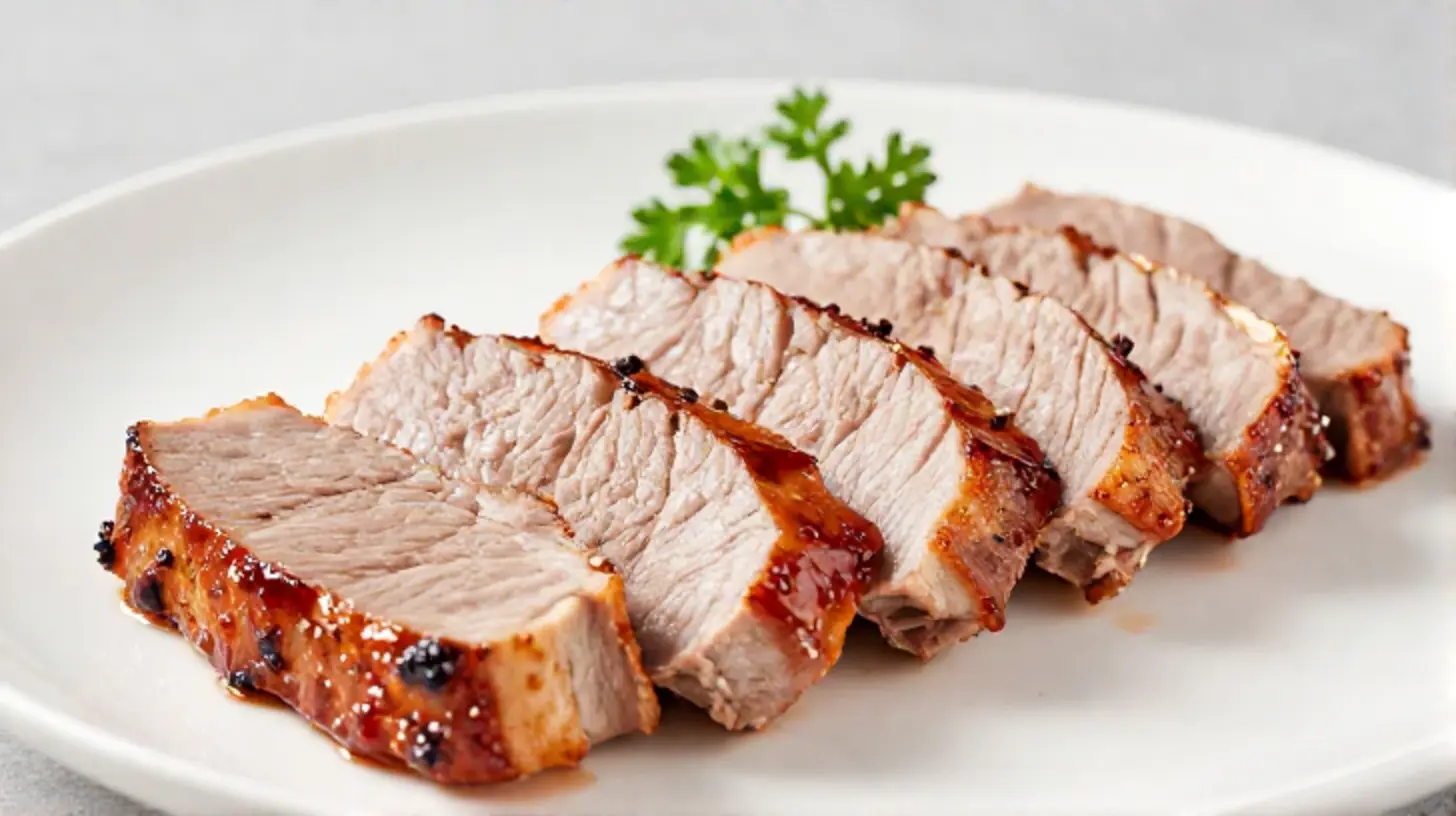 Saftiges mariniertes Schweinefilet, zubereitet im Airfryer für den perfekten Geschmack.