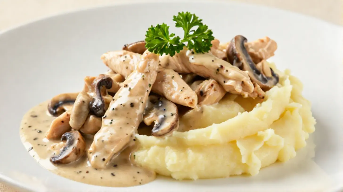 Leckeres putengeschnetzeltes im Airfryer, perfekt knusprig und voller Geschmack.