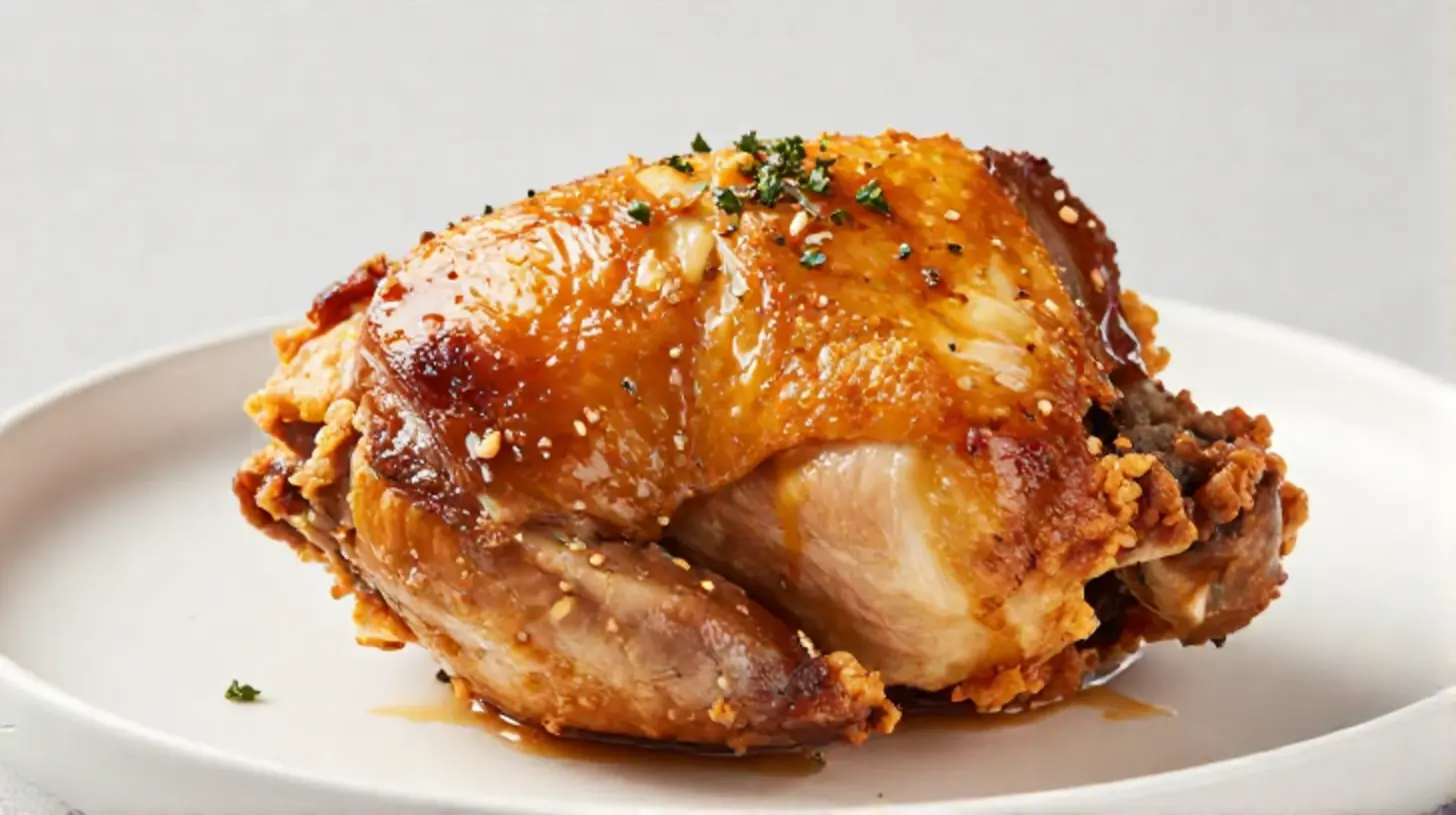 Saftige putenunterkeule aus dem Airfryer, knusprig und voller Geschmack.