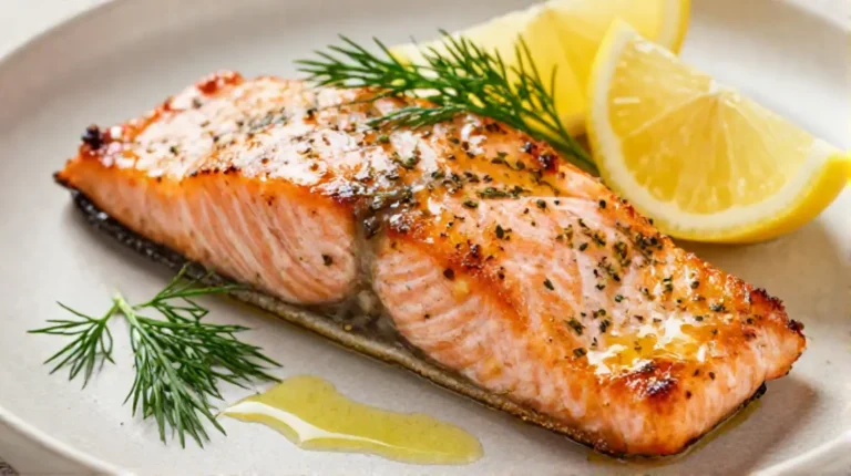 Saftiger Lachs, perfekt zubereitet im Airfryer für eine gesunde Mahlzeit.