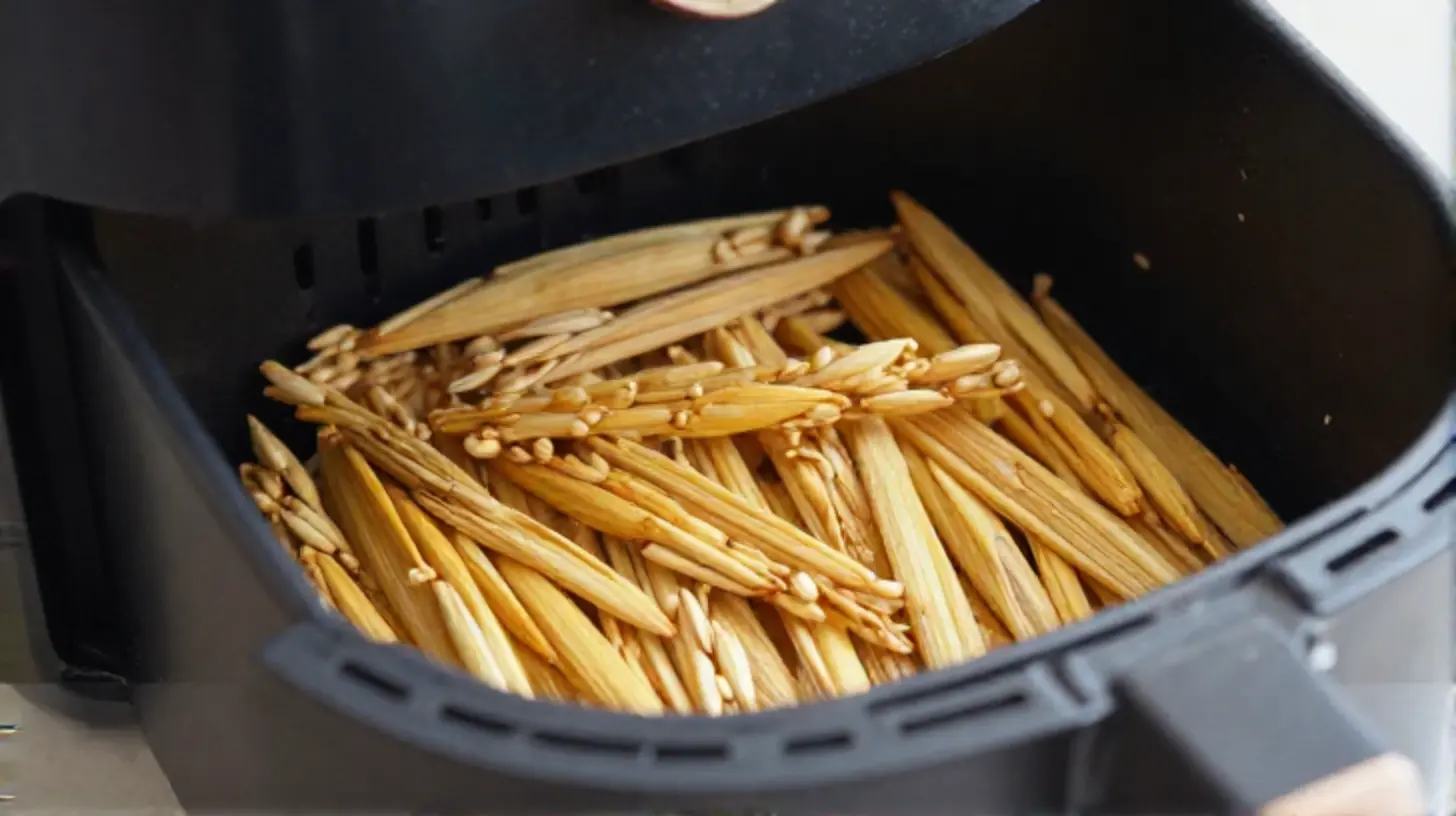 Knusprige Haferflocken Stangen aus dem Airfryer, ideal für einen gesunden Snack.