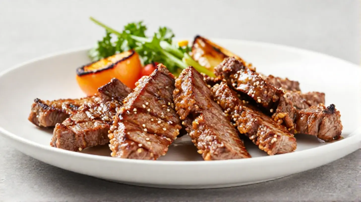 Saftiges Rindfleisch im Airfryer, perfekt gar zubereitet mit knuspriger Kruste.