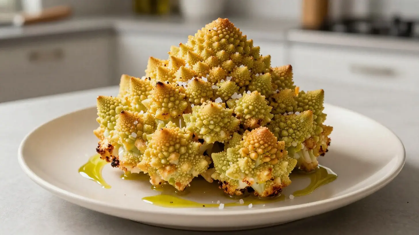 Leckerer Romanesco im Airfryer, perfekt knusprig und voller Geschmack.