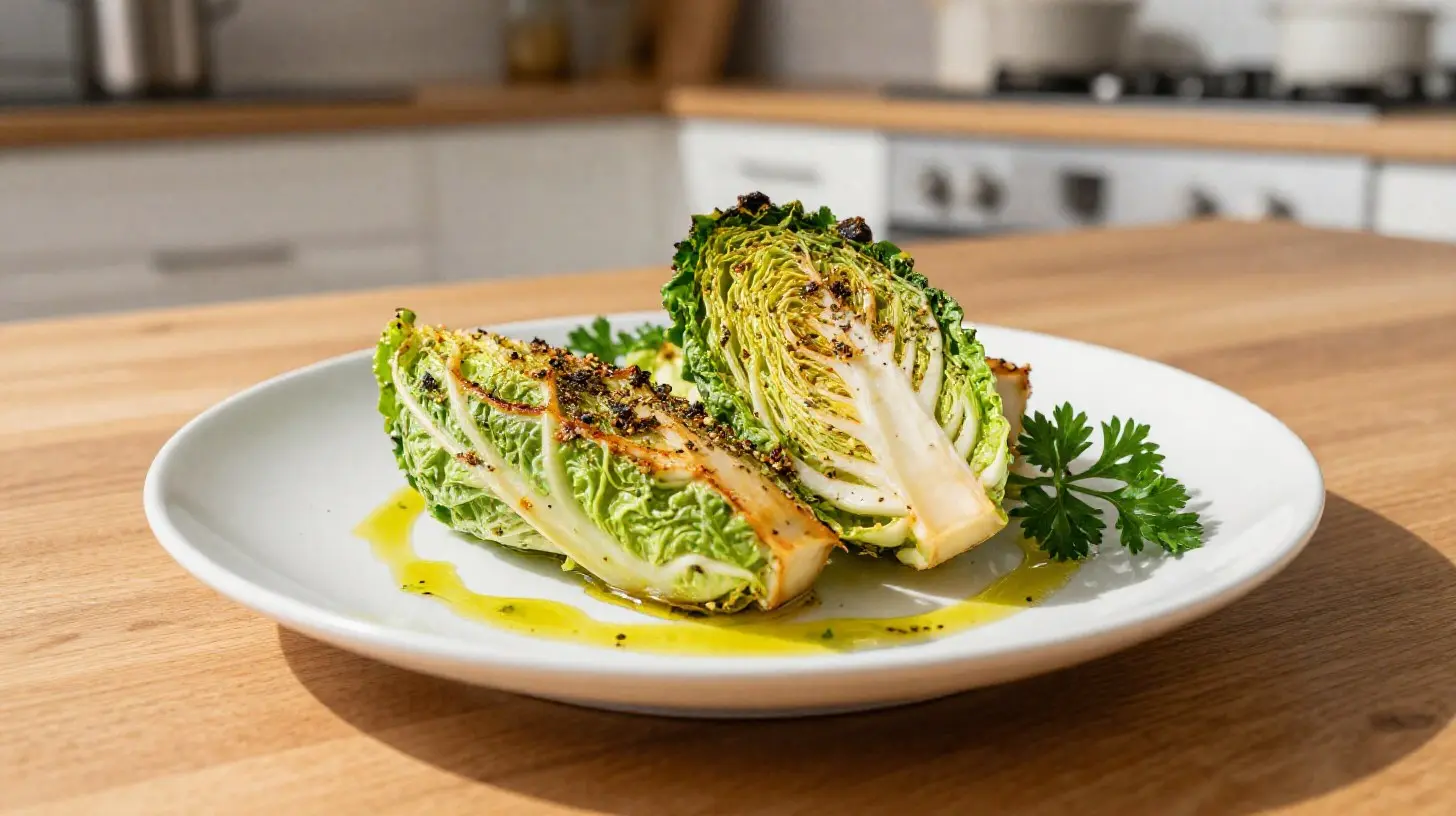Leckeres Wirsinggemüse, knusprig und perfekt zubereitet im Airfryer.