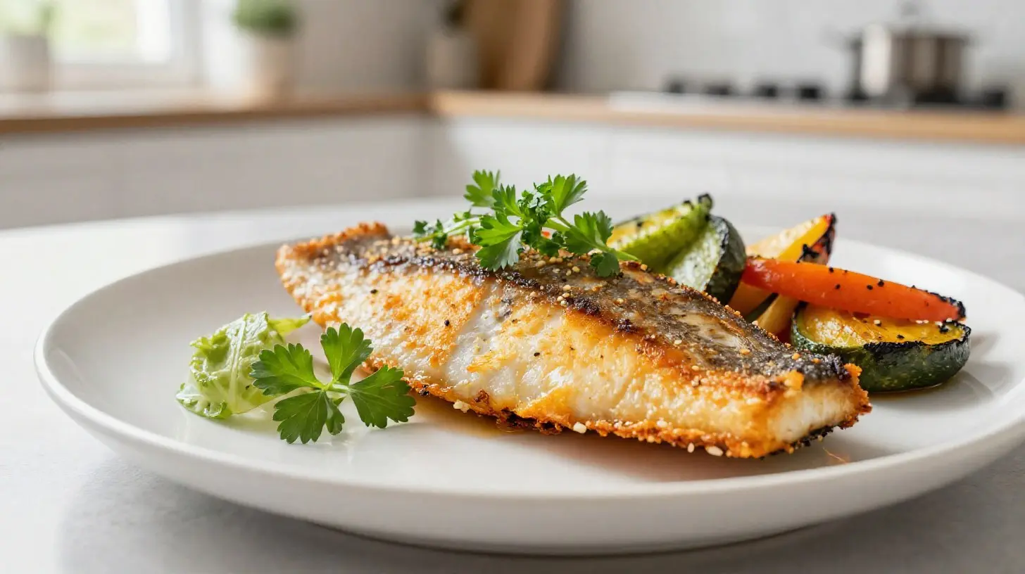 Saftiges Zanderfilet im Airfryer mit perfekter Knusprigkeit und zartem Geschmack.